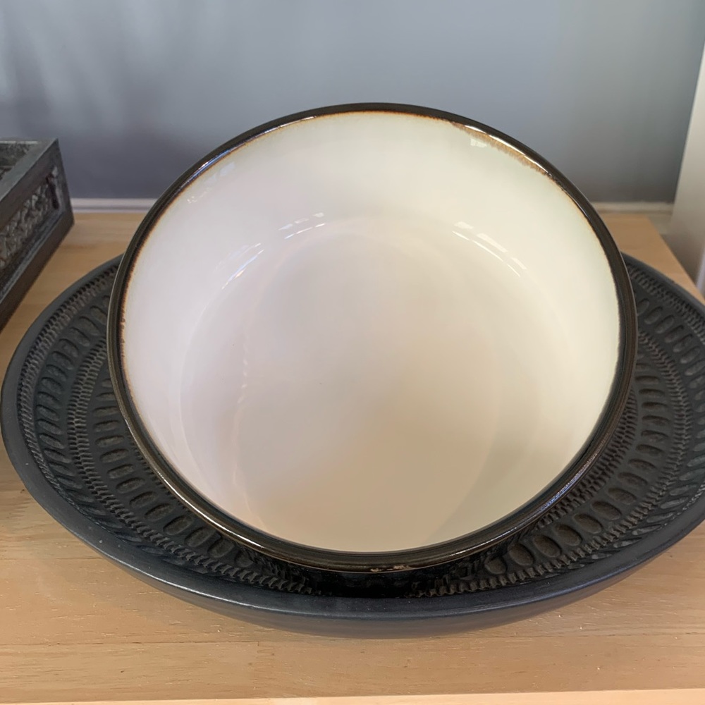 Sango Nova Black Casserole (7” Round) Baking Dish 👩‍🍳 with storage lid! 🙌🏻